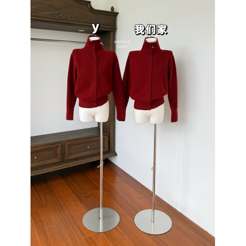 玖月伍 白色毛絨立領上衣女毛針織衫純欲開衫秋冬季2025新款穿搭 玖月伍 白色毛絨立領上衣女毛針織衫純欲開衫秋冬季2025新款穿搭