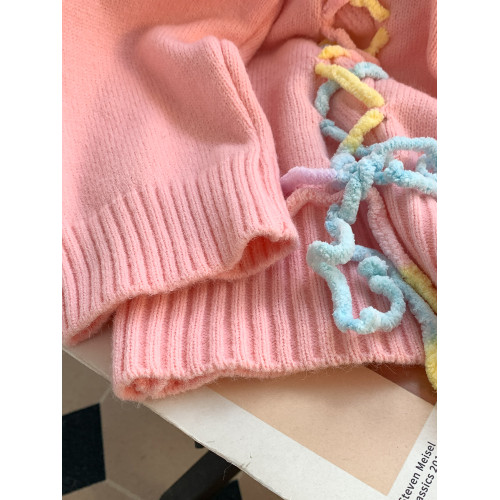 學院風polo領可愛甜美毛衣女內搭2024秋冬新款寬松慵懶針織衫上衣 學院風polo領可愛甜美毛衣女內搭2024秋冬新款寬松慵懶針織衫上衣