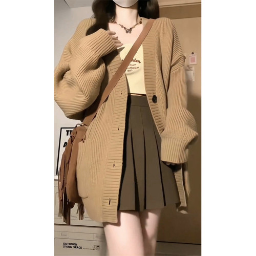 慵懶風軟糯毛衣外套女秋冬季2025新爆款針織開衫高級感穿搭小個子 慵懶風軟糯毛衣外套女秋冬季2025新爆款針織開衫高級感穿搭小個子