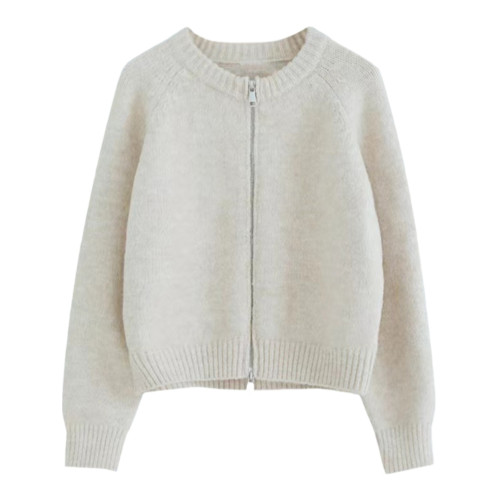 新年穿搭學院風紅色拉鍊毛衣外套女寬松外穿短款針織開衫百搭上衣 新年穿搭學院風紅色拉鍊毛衣外套女寬松外穿短款針織開衫百搭上衣