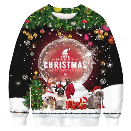 Men Women Ugly Christmas Sweater Funny Humping Reindeer Clim