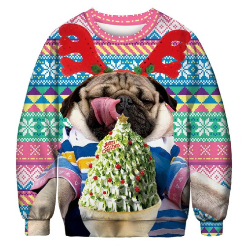 Men Women Ugly Christmas Sweater Funny Humping Reindeer Clim