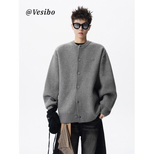 潮牌圓領開衫毛衣男冬季美式重磅保暖針織衫復古寬松休閒情侶外套 潮牌圓領開衫毛衣男冬季美式重磅保暖針織衫復古寬松休閒情侶外套