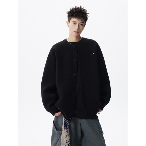 潮牌圓領開衫毛衣男冬季美式重磅保暖針織衫復古寬松休閒情侶外套 潮牌圓領開衫毛衣男冬季美式重磅保暖針織衫復古寬松休閒情侶外套