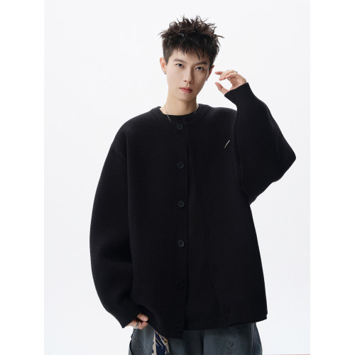 潮牌圓領開衫毛衣男冬季美式重磅保暖針織衫復古寬松休閒情侶外套 潮牌圓領開衫毛衣男冬季美式重磅保暖針織衫復古寬松休閒情侶外套