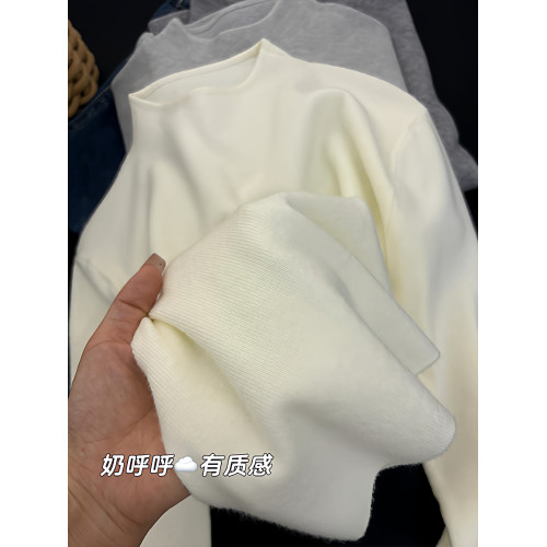 韓系半高領白色軟糯長袖針織打底衫女內搭小個子修身顯瘦上衣秋冬 韓系半高領白色軟糯長袖針織打底衫女內搭小個子修身顯瘦上衣秋冬