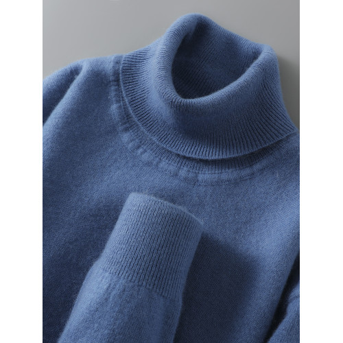 100%純羊毛衫男士可翻高領毛衣大碼套頭羊絨衫寬松針織時尚打底衫 100%純羊毛衫男士可翻高領毛衣大碼套頭羊絨衫寬松針織時尚打底衫