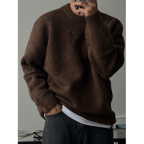 SSUMENAM「韓系 極簡 慵懶」秋冬季毛衣男保暖休閒百搭針織衫外套 SSUMENAM「韓系 極簡 慵懶」秋冬季毛衣男保暖休閒百搭針織衫外套