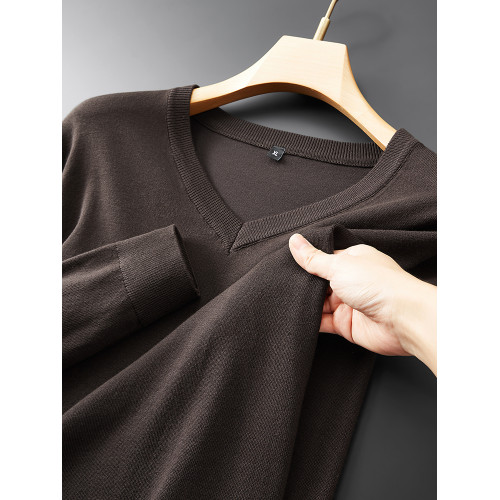 純色V領針織衫男秋冬季大碼毛衣胖子加肥加大打底衫寬松休閒內搭 純色V領針織衫男秋冬季大碼毛衣胖子加肥加大打底衫寬松休閒內搭