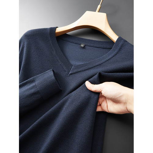 純色V領針織衫男秋冬季大碼毛衣胖子加肥加大打底衫寬松休閒內搭 純色V領針織衫男秋冬季大碼毛衣胖子加肥加大打底衫寬松休閒內搭