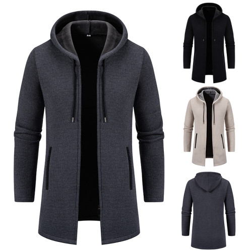 秋冬季針織開衫男韓版潮流外穿毛衣中青年加絨休閒男士針織衫外套 秋冬季針織開衫男韓版潮流外穿毛衣中青年加絨休閒男士針織衫外套