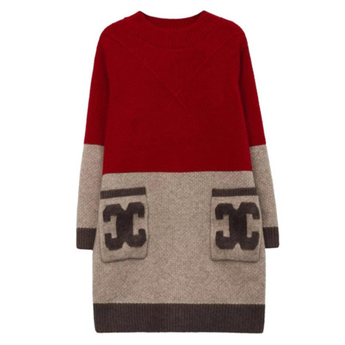 中長款毛衣女士寬松內搭羊毛衫秋冬新款口袋加厚半高領針織打底衫 中長款毛衣女士寬松內搭羊毛衫秋冬新款口袋加厚半高領針織打底衫