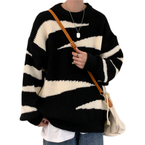 冬季毛衣男美式高街慵懶打底衫內搭寬松加厚保暖潮牌ins針織上衣 冬季毛衣男美式高街慵懶打底衫內搭寬松加厚保暖潮牌ins針織上衣