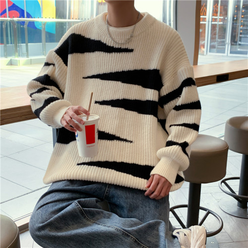 冬季毛衣男美式高街慵懶打底衫內搭寬松加厚保暖潮牌ins針織上衣 冬季毛衣男美式高街慵懶打底衫內搭寬松加厚保暖潮牌ins針織上衣