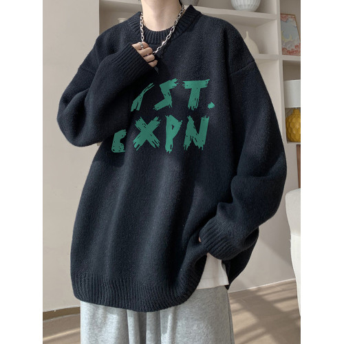 日系毛衣男秋冬季2025新款慵懶風寬松內搭青少年加絨厚針織衫線衣 日系毛衣男秋冬季2025新款慵懶風寬松內搭青少年加絨厚針織衫線衣