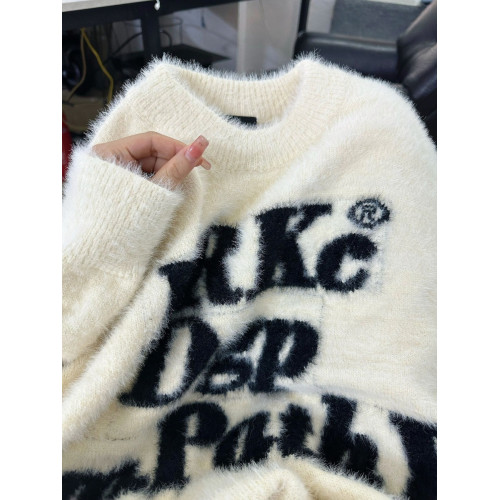 馬海毛圓領白色長袖針織上衣女2025秋冬新款慵懶風軟糯打底衫毛衣 馬海毛圓領白色長袖針織上衣女2025秋冬新款慵懶風軟糯打底衫毛衣