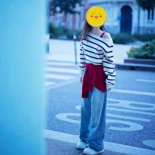 趙露思明星同款法式露肩短款針織毛衣外套女上衣2025秋冬裝新款