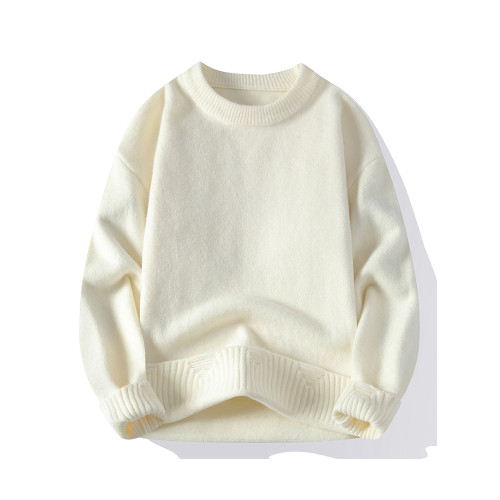 果綠色純色針織衫休閒帥氣毛衣男打底衫青少年學生秋冬季圓領線衣 果綠色純色針織衫休閒帥氣毛衣男打底衫青少年學生秋冬季圓領線衣