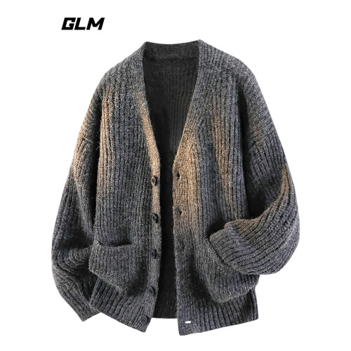 【敖瑞鵬代言】GLM官方慵懶毛衣外套毛織男秋冬針織衫開衫上衣綠 【敖瑞鵬代言】GLM官方慵懶毛衣外套毛織男秋冬針織衫開衫上衣綠