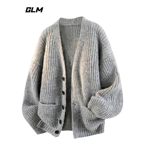 【敖瑞鵬代言】GLM官方慵懶毛衣外套毛織男秋冬針織衫開衫上衣綠 【敖瑞鵬代言】GLM官方慵懶毛衣外套毛織男秋冬針織衫開衫上衣綠