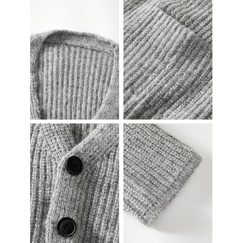 【敖瑞鵬代言】GLM官方慵懶毛衣外套毛織男秋冬針織衫開衫上衣綠 【敖瑞鵬代言】GLM官方慵懶毛衣外套毛織男秋冬針織衫開衫上衣綠