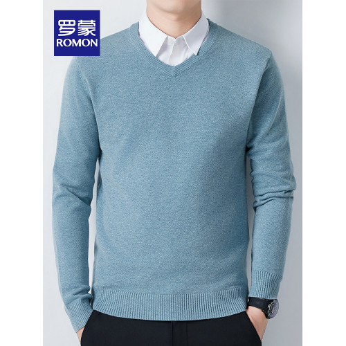 羅矇V領毛衣男士長袖2025新款秋冬季商務休閒毛衣上衣服保暖打底 羅矇V領毛衣男士長袖2025新款秋冬季商務休閒毛衣上衣服保暖打底
