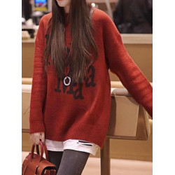 中長款灰色毛衣女款秋冬2025新款大碼胖MM寬松洋氣獨特針織上衣