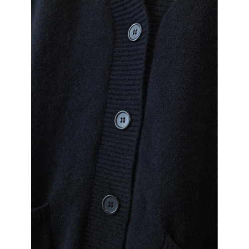 黑色毛衣開衫外套女2025年秋季大碼顯瘦慵懶風寬松中長款針織上衣