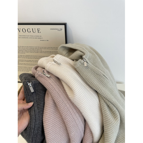 溫柔顯白雙拉鍊毛衣外套女!冬韓系軟糯厚實氣質圓領針織開衫上衣 溫柔顯白雙拉鍊毛衣外套女!冬韓系軟糯厚實氣質圓領針織開衫上衣