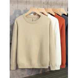 新款男士毛衣針織衫套頭圓領打底衫秋冬季春秋修身百搭內搭長袖薄