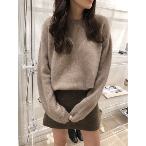 套頭內搭羊絨衫女圓領毛衣2025新款秋冬寬松慵懶風打底針織羊毛衫 套頭內搭羊絨衫女圓領毛衣2025新款秋冬寬松慵懶風打底針織羊毛衫