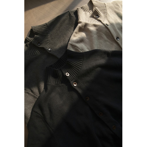 GTAL德系全紐釦抗起球毛衣570g純色針織衫高級感秋冬百搭長袖上衣