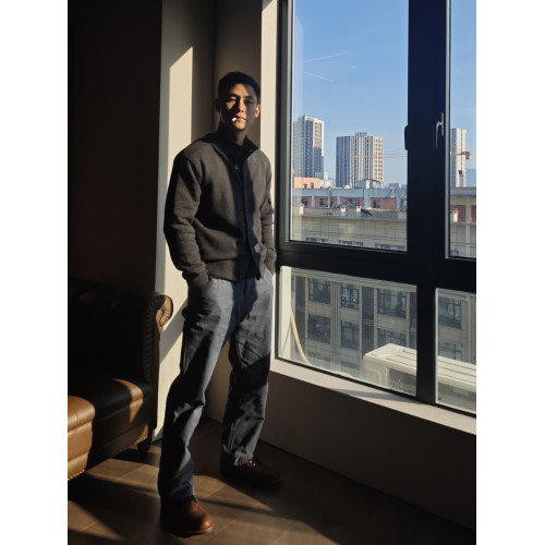 GTAL德系全紐釦抗起球毛衣570g純色針織衫高級感秋冬百搭長袖上衣