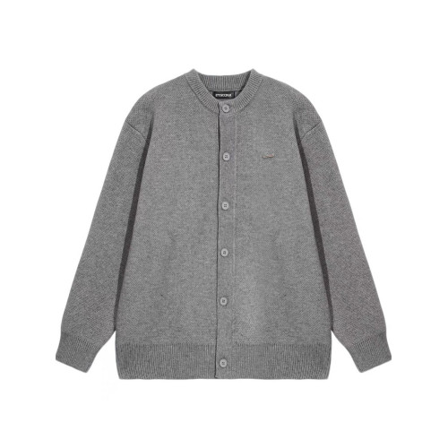 2025春秋新款棒球領粗針開衫純色寬松休閒慵懶感毛衣外套男女同款 2025春秋新款棒球領粗針開衫純色寬松休閒慵懶感毛衣外套男女同款