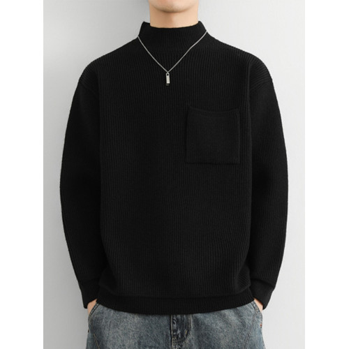 本命年紅色毛衣男秋冬季半高領針織衫男中領內搭高級感毛線上衣服 本命年紅色毛衣男秋冬季半高領針織衫男中領內搭高級感毛線上衣服