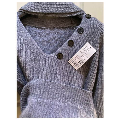 情侶加絨可翻高領毛衣男女圍巾針織衫外套秋冬寬松加厚套頭打底衫 情侶加絨可翻高領毛衣男女圍巾針織衫外套秋冬寬松加厚套頭打底衫