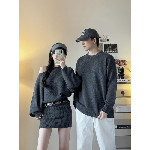 情侶裝2025新款一裙一衣秋冬高級感ins法式針織連衣裙辣妹風潮流