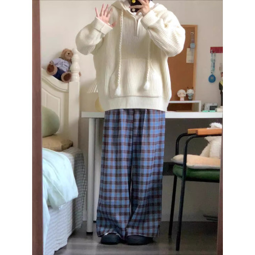 半拉鍊連帽毛衣女2025新款秋冬季寬松慵懶高級感針織套頭帽衫外套 半拉鍊連帽毛衣女2025新款秋冬季寬松慵懶高級感針織套頭帽衫外套