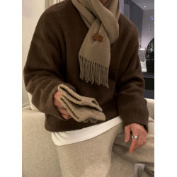 MRCYC純色慵嬾風毛衣男士冬季保暖打底衫韓系潮流寬鬆套頭針織衫