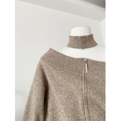 2025秋季新款韓系溫柔風減齡百搭一字肩毛衣女顯瘦氣質小衆上衣潮