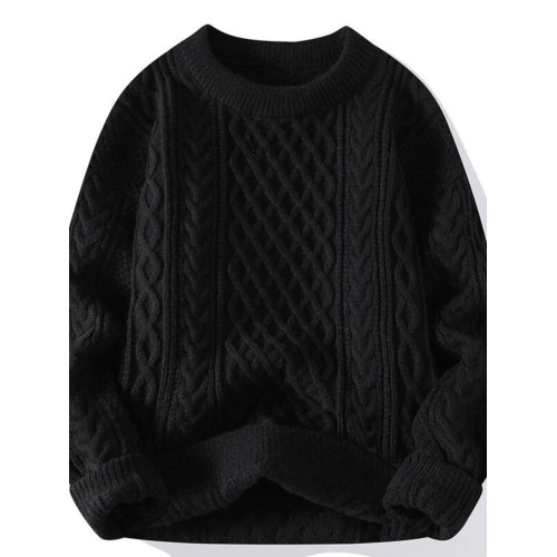 本命年大紅色毛衣秋冬季男加厚高級感粗麻花針織外套蛇年情侶線衣 本命年大紅色毛衣秋冬季男加厚高級感粗麻花針織外套蛇年情侶線衣