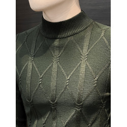 半高領毛衣男士秋冬季2025新款男裝高級感內搭中領針織打底衫男款