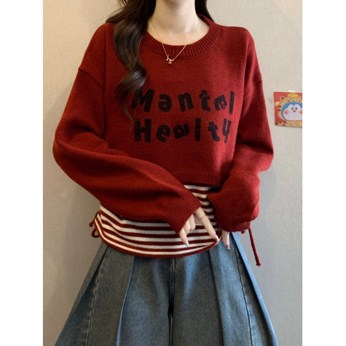 2025秋冬新款韓版條紋吊帶背心外搭罩衫針織衫毛衣曡穿上衣套裝女 2025秋冬新款韓版條紋吊帶背心外搭罩衫針織衫毛衣曡穿上衣套裝女