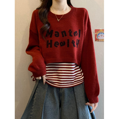 2025秋冬新款韓版條紋吊帶背心外搭罩衫針織衫毛衣曡穿上衣套裝女 2025秋冬新款韓版條紋吊帶背心外搭罩衫針織衫毛衣曡穿上衣套裝女