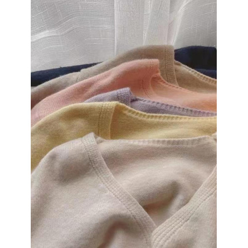 2025秋冬季新款V領純色長袖針織衫套頭上衣簡約寬松毛衣女打底衫