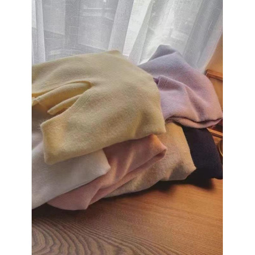 2025秋冬季新款V領純色長袖針織衫套頭上衣簡約寬松毛衣女打底衫