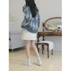 溫柔可愛小個子寬松韓版學生軟糯毛衣女日系慵懶復古秋冬加厚外穿