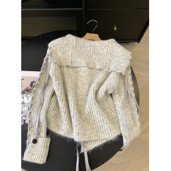 Jade Closet店推薦~美德拉甜美風設計感針織開衫毛衣外套秋冬