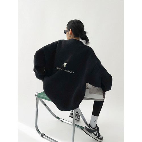 圓領加厚毛衣女冬季2025新款爆款外穿上衣百搭休閒套頭軟糯針織衫