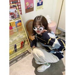 毛衣少女外穿秋冬裝2025新款初中高中學生寬松打底條紋可愛針織衫